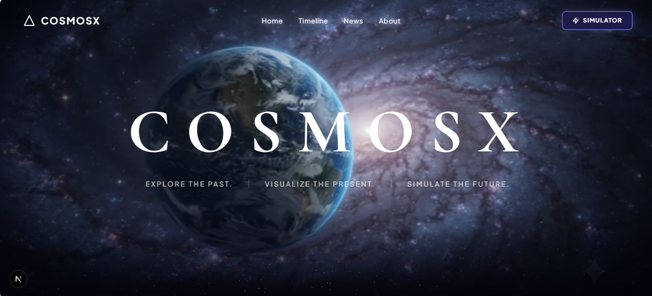 CosmosX 3D solar system simulator screenshot